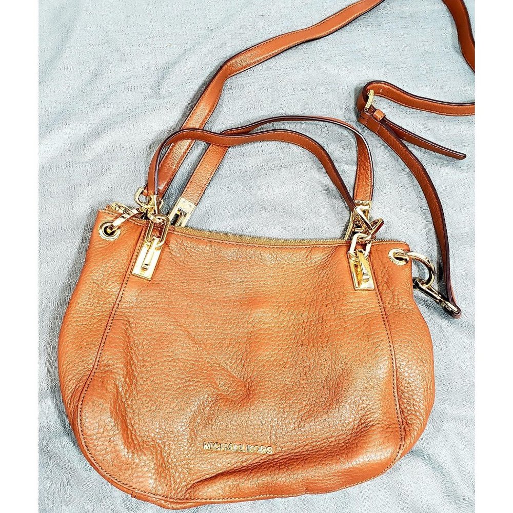 Michael Kors Brooke Medium Camel Leather Bag